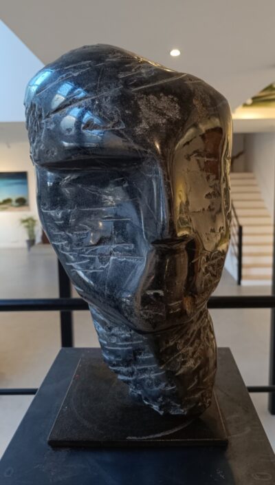 Tête, Gabbro, 45x30x28 cm