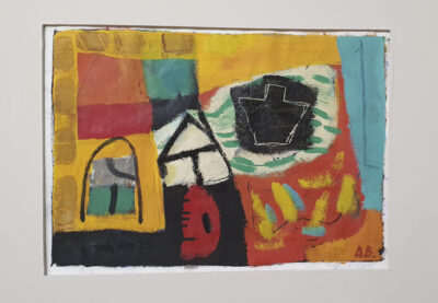 Le Port du Château d’Oléron n°12, 25,5x36 cm, huile sur papier