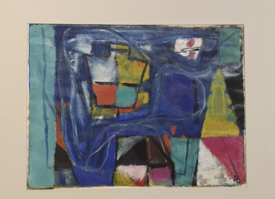 Le Port du Château d’Oléron n°9, 34,45,5 cm , huile sur papier