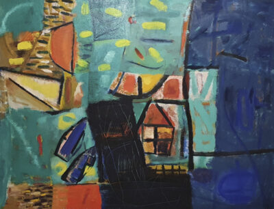 Le Port du Château d’Oléron n°2, 89x116cm, Huile sur toile