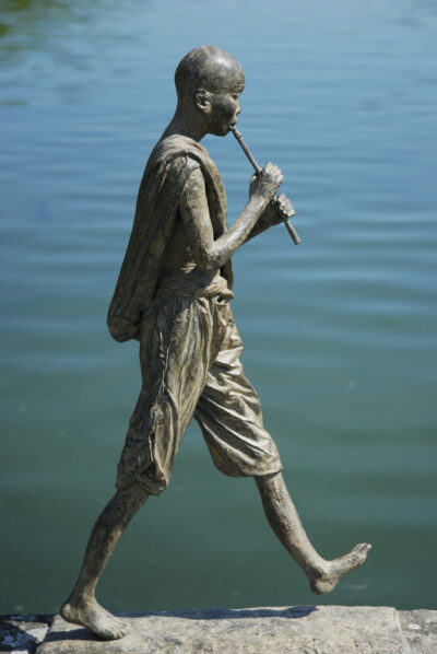 Grand Flûtiste, Bronze EA I/IV, 128x94x31 cm