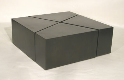 Acier patiné 90x90x30