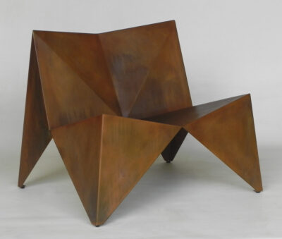 Cocotte, Acier patiné rouille85 x 75 x H75 cm