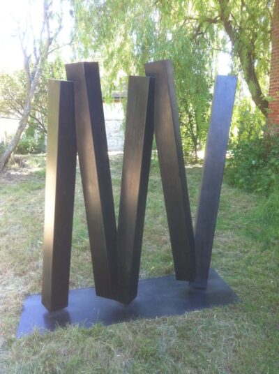 Paravent, Acier patiné, 150 x 190 x 70 cm