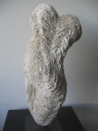 Grès blanc, H51 x 16 x 16