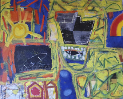 Série port du Château - n° - 81x10 cm - huile sur toile