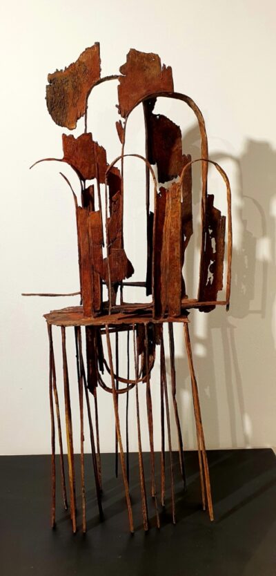 Arcades rouge H58x25x10 cm, bronze 1/1