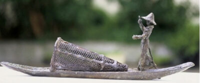 Pêcheur Birman II, Bronze 1/1 (Fusions) , H 21x60,5x9,5 cm
