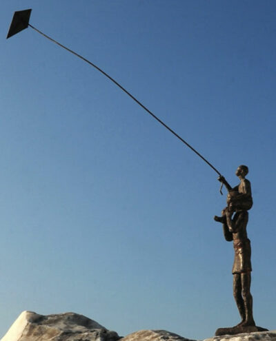 Voile d'enfance IV, bronze2/8, H68x10x10 cm