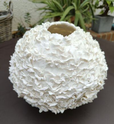 Oursin, porcelaine, diamètre 25 cm