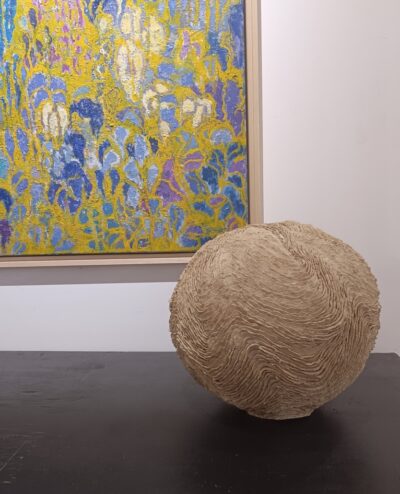 Cocon, grès clair, diamètre 40 cm