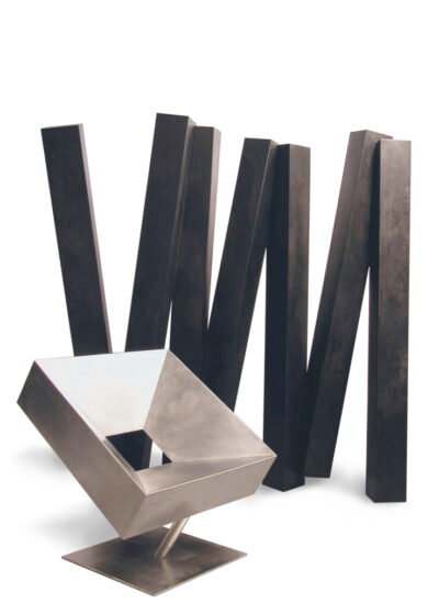 Paravent, Acier patiné 180 x 190 x 70