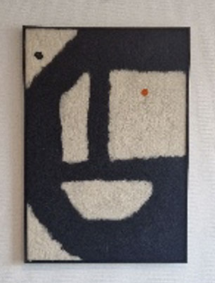 Laine feutrée, 97,5 x 68 cm