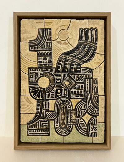 Pegaso, 34x24 cm, plaque de céramique émaillée