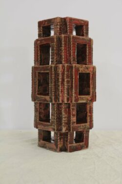 Sarkans, céramique, 26x13x12 cm