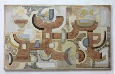 Kasbah, 146x89 cm, 2024, Technique mixte sur toile