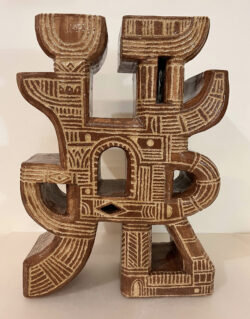 Épigraphe, céramique, 38x27x11 cm