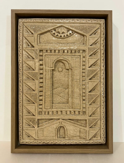 Auréon, 34x24 cm, plaque de céramique émaillée
