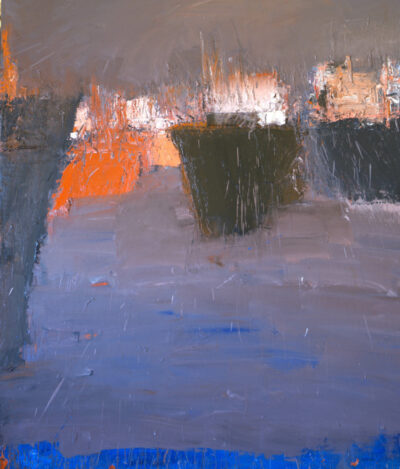 Scène portuaire, huile sur bois, 160x132 cm