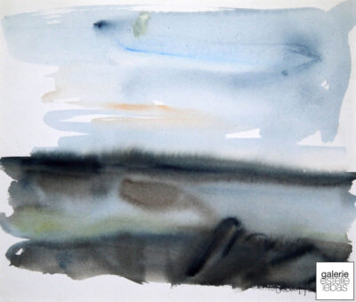 Aquarelle, 24 x 19,5 cm, Années 40