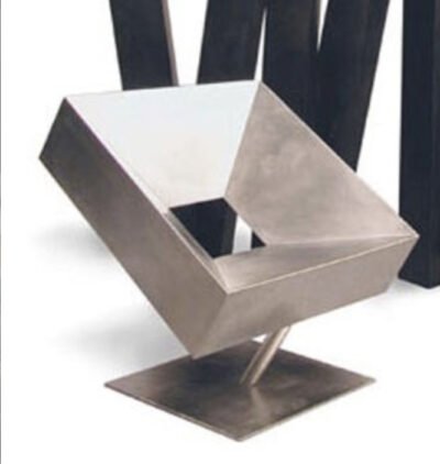 Fauteuil Cadre inox, H76x70x70 cm Stéphane DUCATTEAU