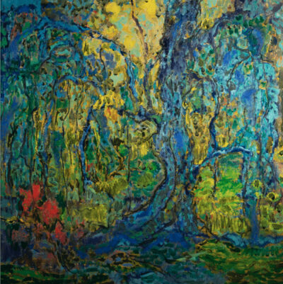 Étang ombragé, 61x63 cm