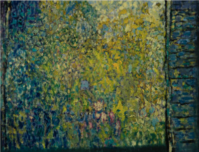 Fenêtre ouverte sur le jardin, 46x61 cm