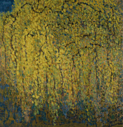 Arbre jaune, 60x60 cm