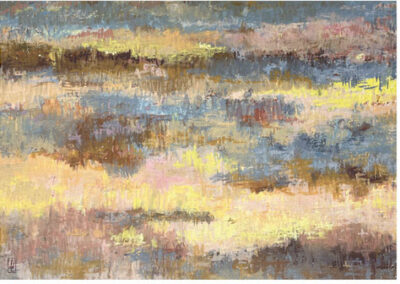 Série Rêverie 67 X 48 cm (surface peinte) Pastel à l'huile sur papier carton 70X50 cm