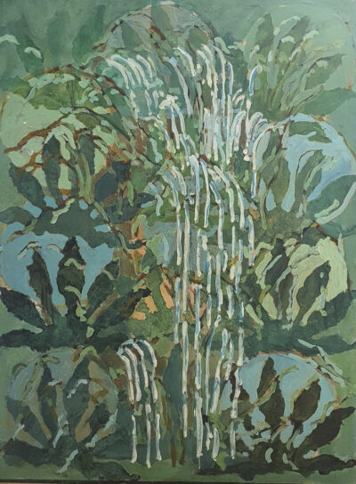 Cascade, Acrylique sur toile, 126x96 cm