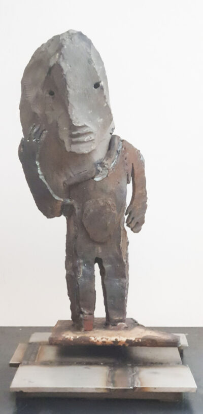 La chevelure, 2021, assemblage granit et métal, H41