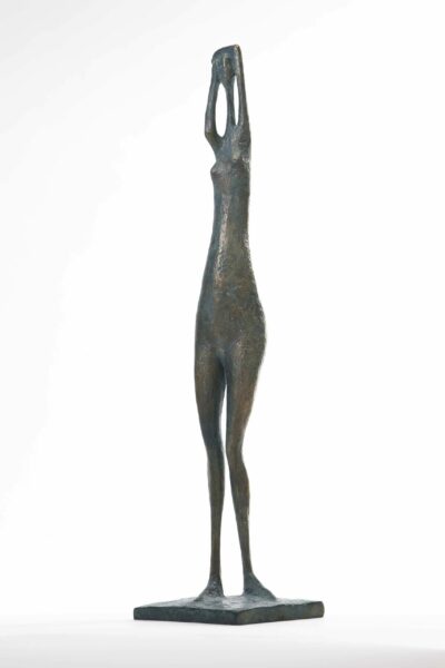 Figure debout Bras Levés VII,Bronze,2009, 48x10x11 cm, Photo Michel Azous