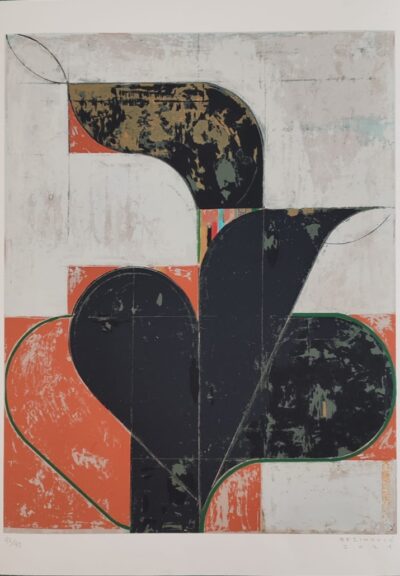 Sérigraphie, 40 exemplaires, 70x50 cm