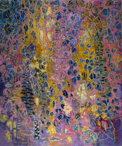 Le chemin, Huile sur toile, 120x100 cm