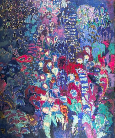 Paysage, huile sur toile, 120x100 cm