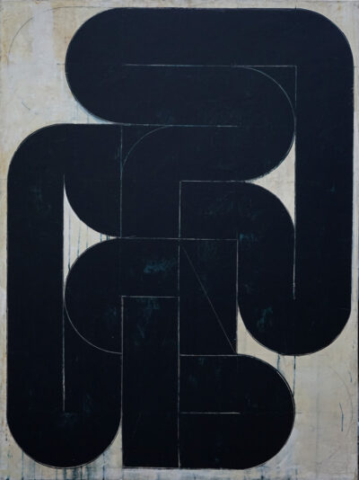 Knot 8, technique mixte, 160x120 cm