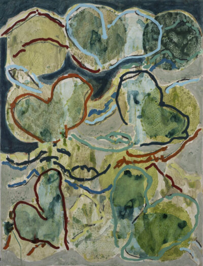 Papillons rythme, acrylique sur papier marouflé, 132x100 cm