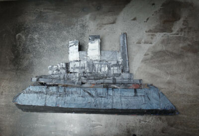 POTEMKINE, bois et métal, 49 x 75 cm