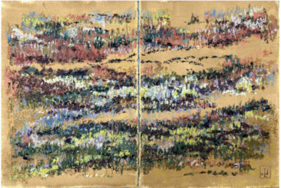 Ramure, 60x42 cm, encre et Pastel à l'huile sur papier chiffon