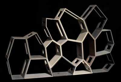 Bibliothèque SERAC, béton, 330x200x30 cm