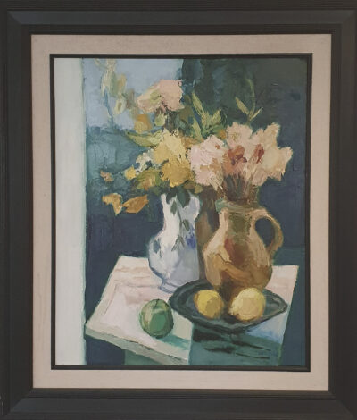 Bouquet 1989, Huile sur toile, 73 x 60 cm