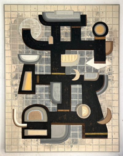 Zéphyr, Technique mixte sur toile, 146x114 cm