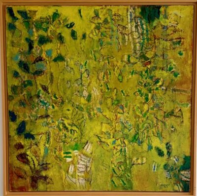 Le printemps, huile sur toile 100x100 cm