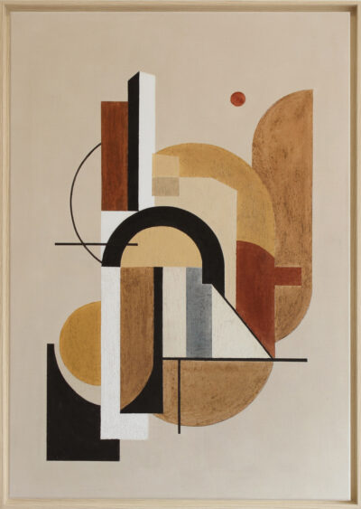 Petali in orbita, technique mixte sur toile, 116 x 81 cm Serena BARBIERI