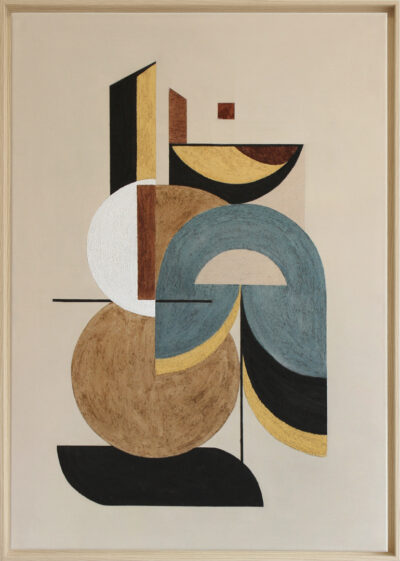 Steli in torsione, technique mixte sur toile, 116 x 81 cm Serena BARBIERI