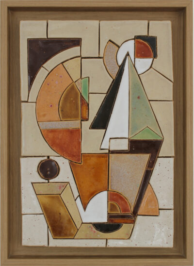 Rotazione turchese, Mosaïque 40x30 cm Serena BARBIERI