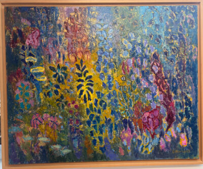Lumière à travers les feuilles, huile sur toile, 81x100 cm Jacques DROMART